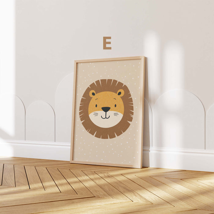 JUSTGOODMOOD Süße Tiere Wandbild – Premium Baumwoll-Canvas