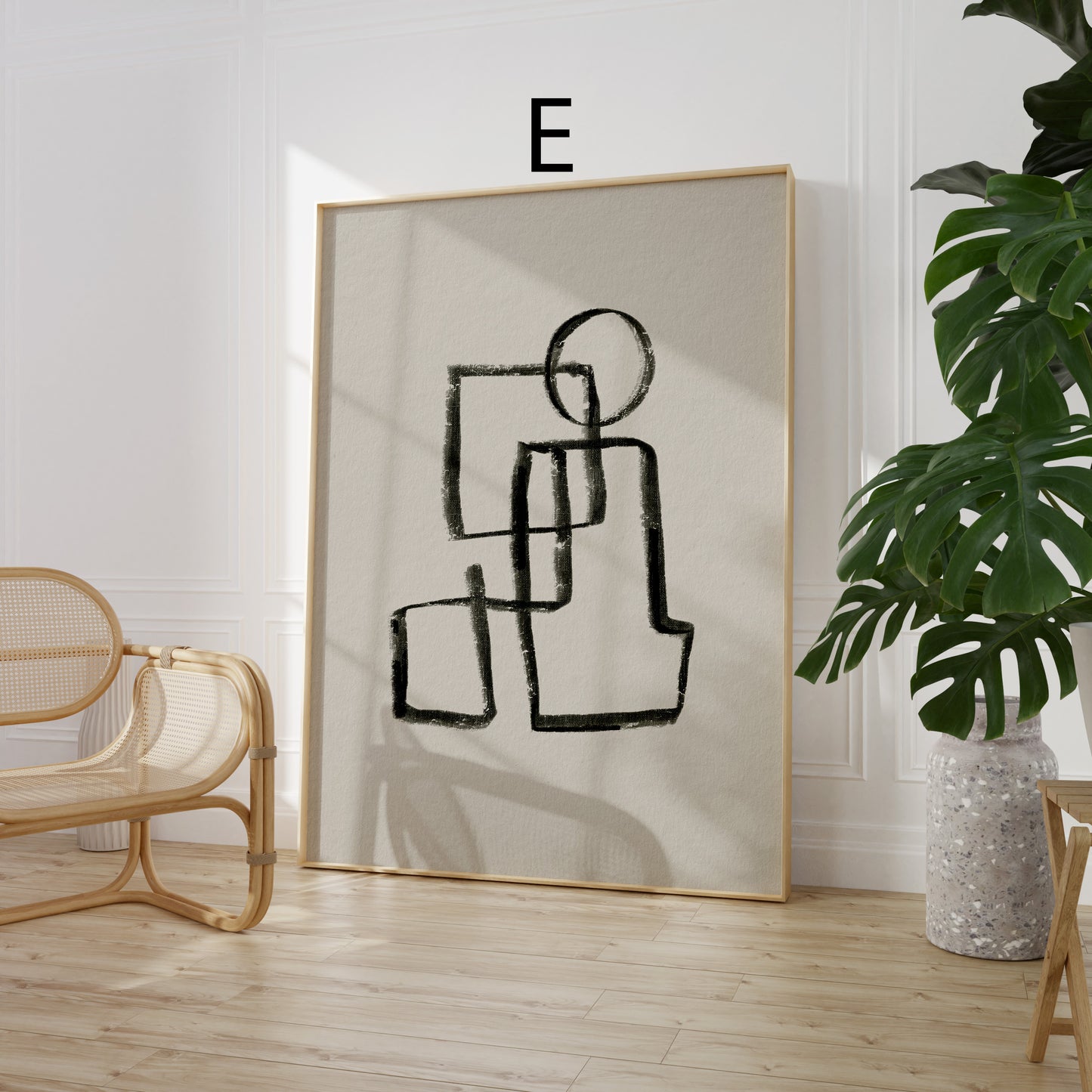 Abstrakte Poster · Line Art & botanische Bilder fürs Wohnzimmer · Dekoprint ohne Rahmen