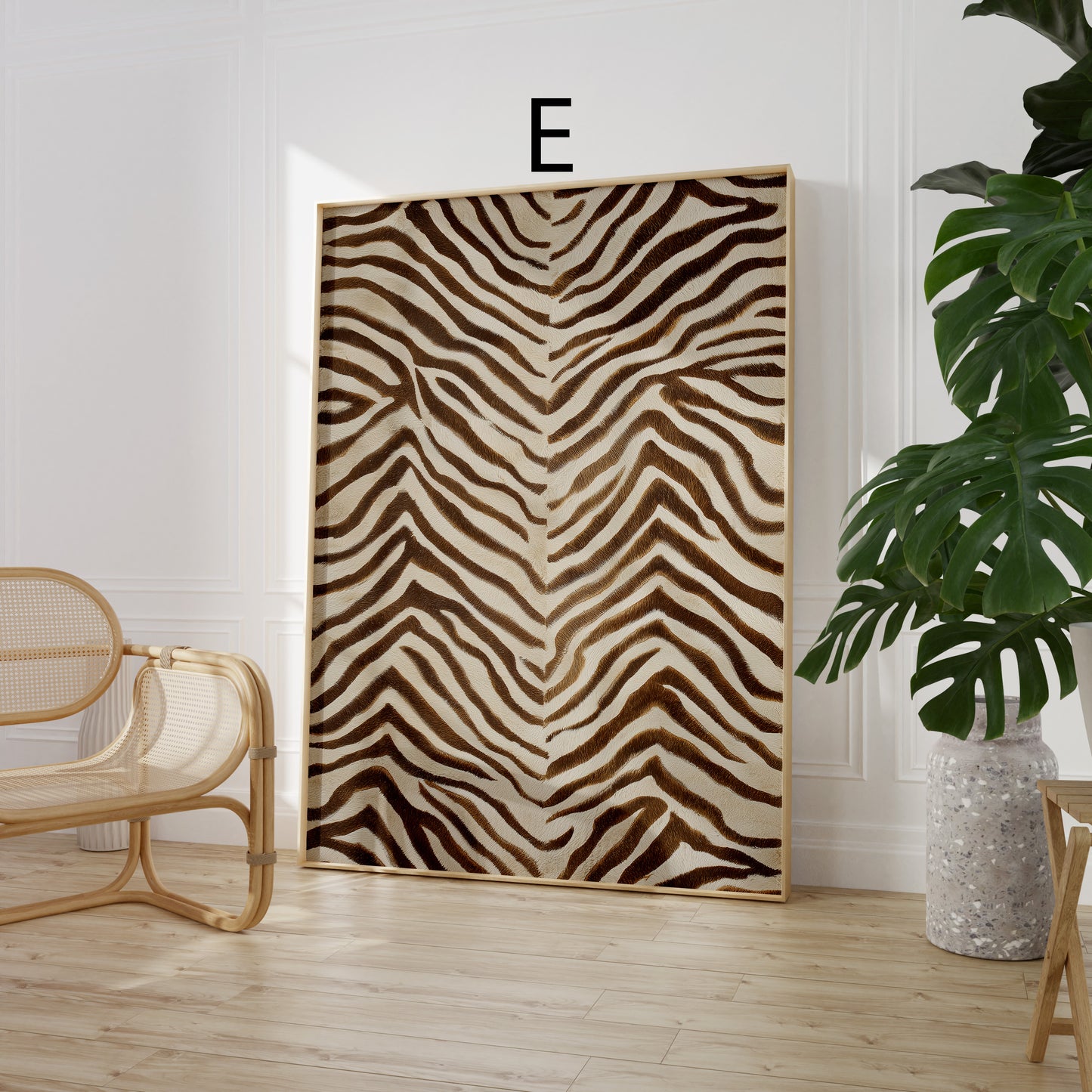 Tiermuster Poster · Geschenkidee · Leoard Zebra Tiger Schlange Felloptik · Dekoprint ohne Rahmen