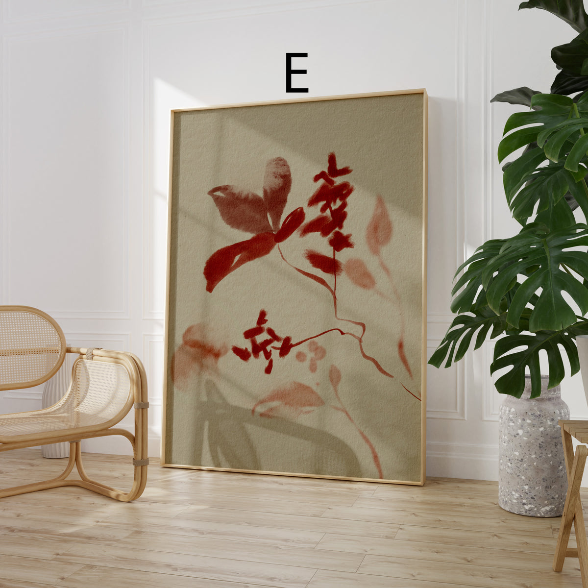 Poster Wandbilder Wohnzimmer · Typografie Abstrakte Kunst · Moderne Bilder ohne Rahmen