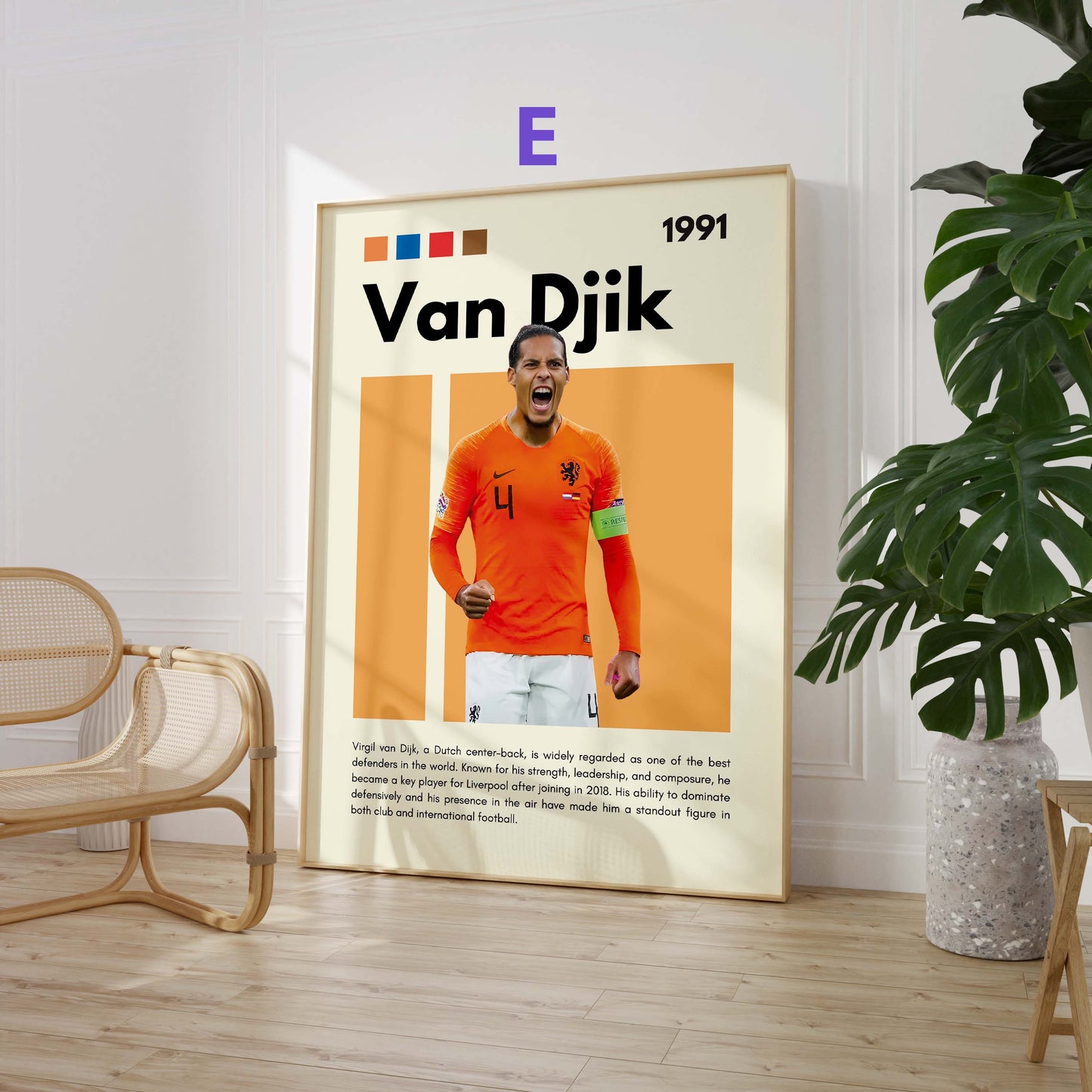 Fußball Stars Poster · Foden Garnacho Gavi Saka Van Dijk Ter Stegen · Sport Wanddeko · Print ohne Rahmen