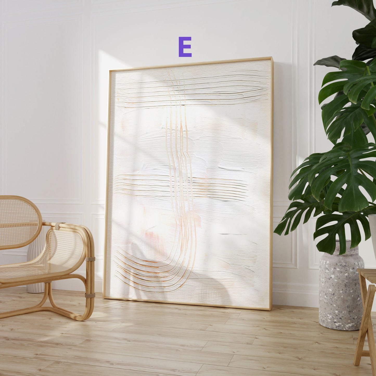 Abstrakte Linienkunst Poster · Geschenkidee · Minimalistische Beige Schwarz Geometrie · Dekoprint ohne Rahmen
