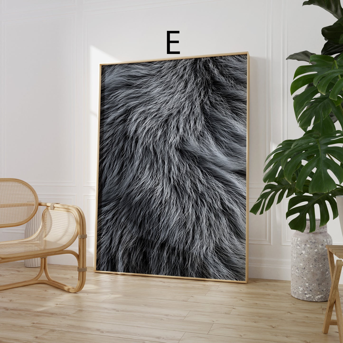 Tiermuster Poster · Geschenkidee · Flauschiges Fell und Vielfältige Raubkatzen Muster Texturen · Dekoprint ohne Rahmen