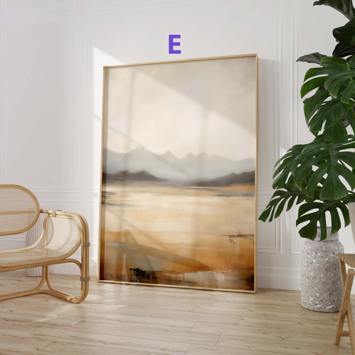 Wüstenlandschaft Poster auf Baumwollcanvas – JUSTGOODMOOD