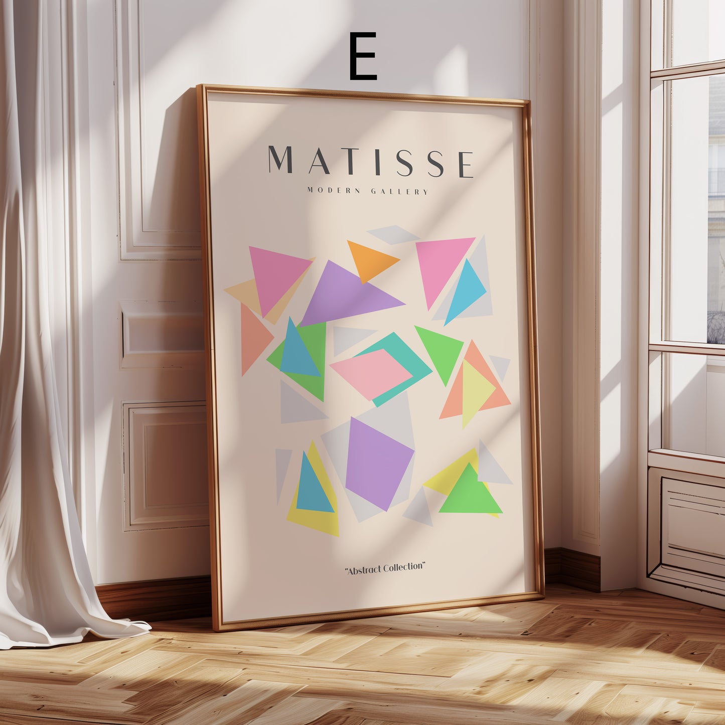 Matisse Poster · Geschenkidee · Line Art Gesichter Abstrakte Formen Farbenfrohe Kunst · Dekoprint ohne Rahmen