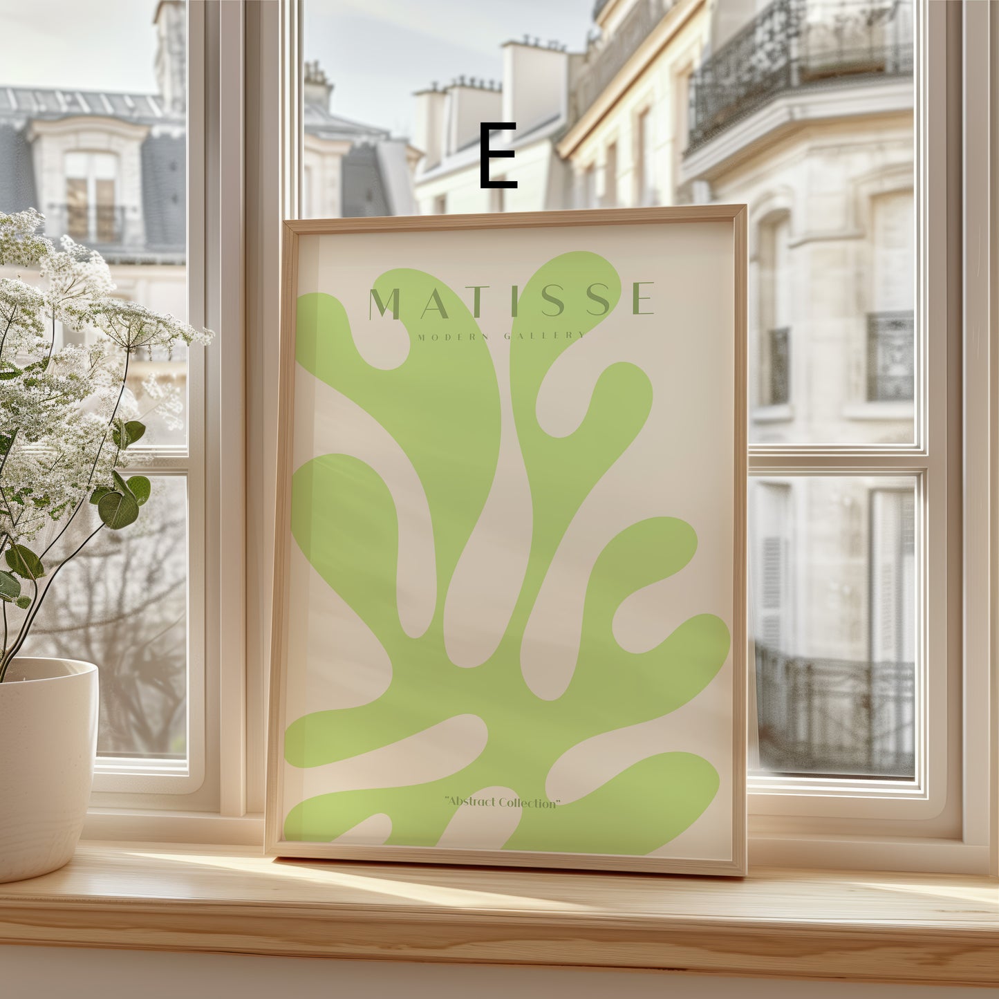Matisse Poster · Geschenkidee · Abstrakte Scherenschnitte Frauenporträt Bunte Formen · Dekoprint ohne Rahmen