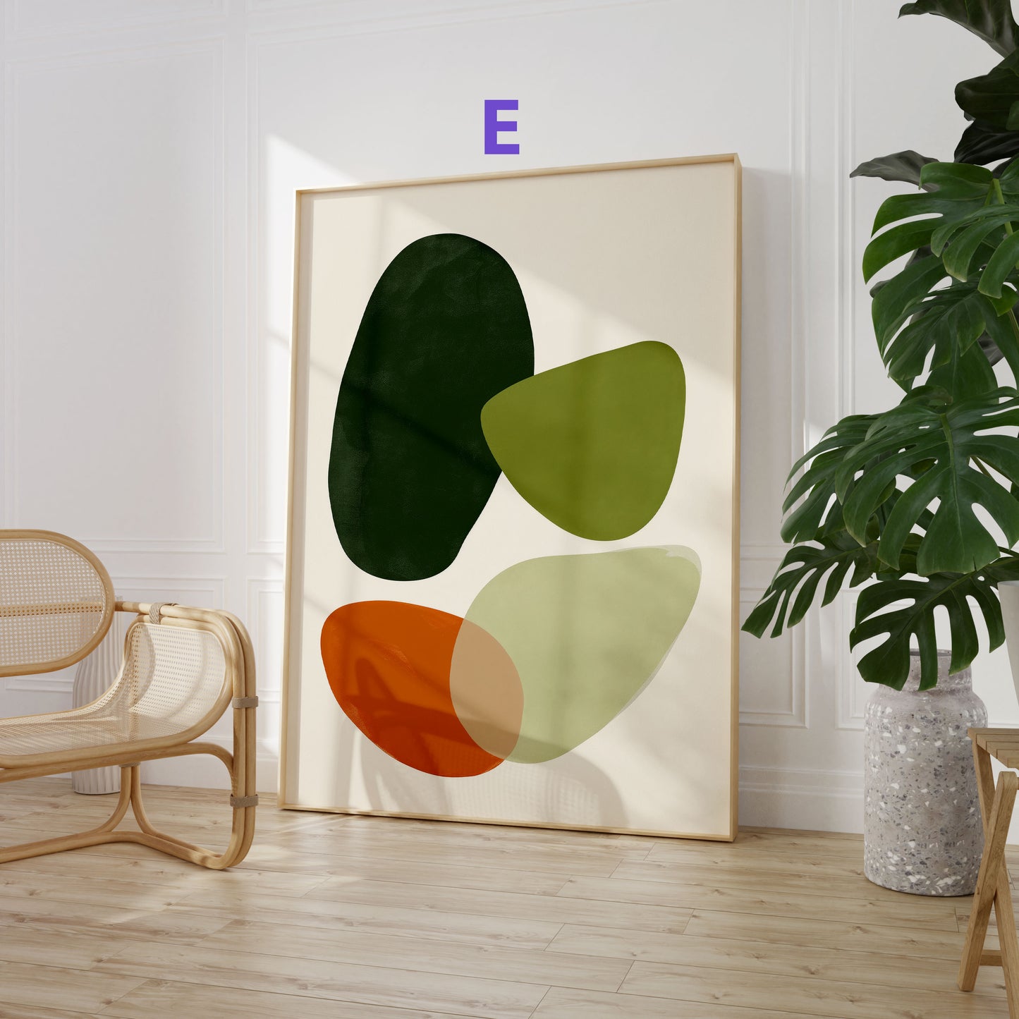 Moderne Kunst Poster · Geschenkidee · Abstrakte Formen, Stillleben und Landschaft · Dekoprint ohne Rahmen