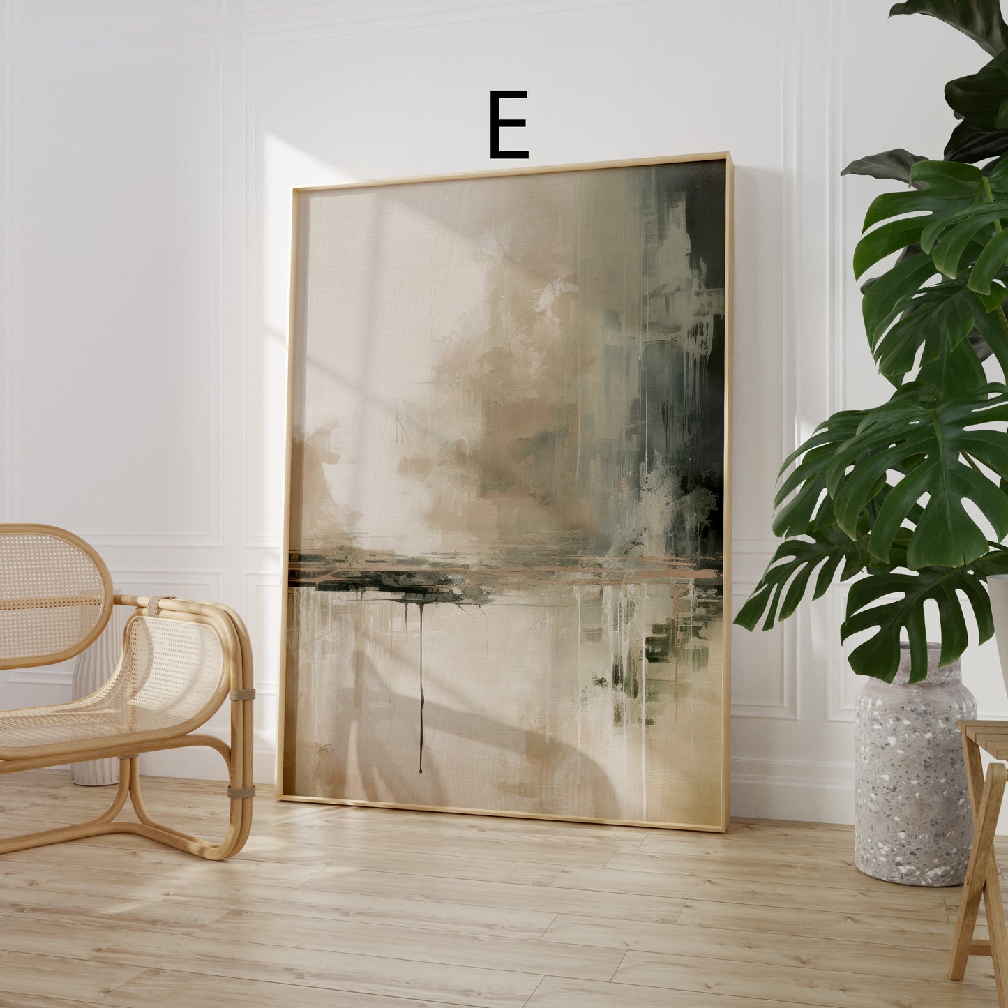 Abstrakte Poster · Geschenkidee · Elegante Silhouetten Minimalistische Formen Neutrale Farben Goldene Akzente · Dekoprint ohne Rahmen