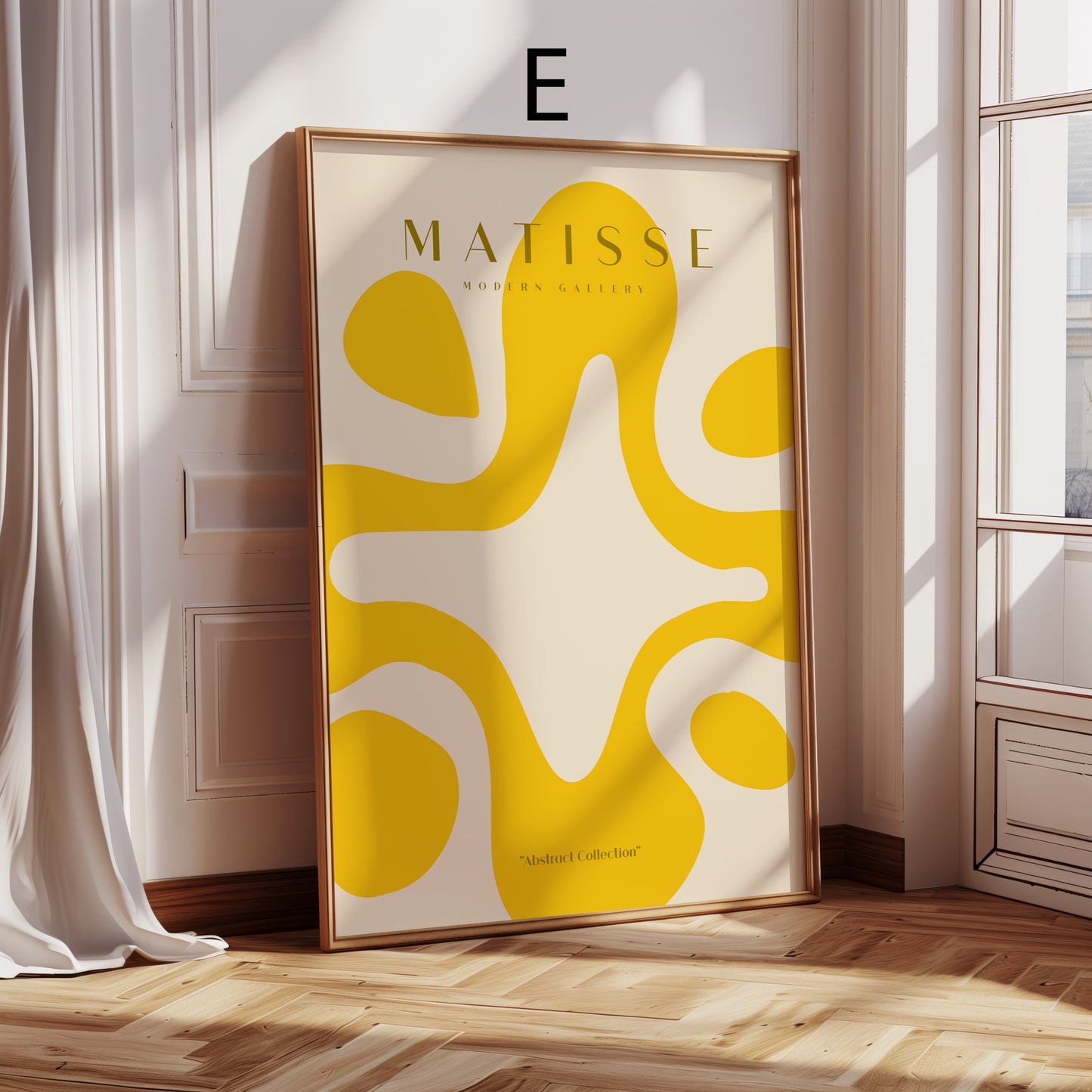Matisse Poster · Geschenkidee · Abstrakte Formen Scherenschnitt Line Art Frauenporträts · Dekoprint ohne Rahmen