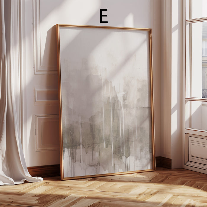 Schwarz-Gold-Poster mit organischen Formen