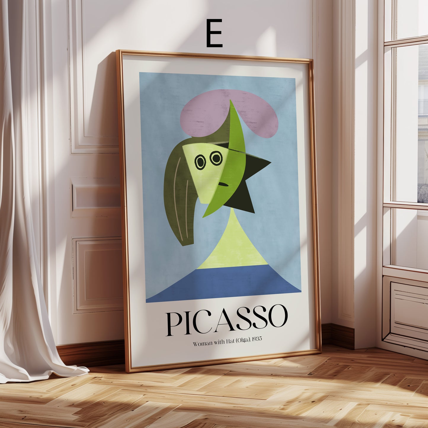 Pablo Picasso Poster · Geschenkidee · Abstrakte Porträts Kubistische Gesichter Farbige Kunst · Dekoprint ohne Rahmen