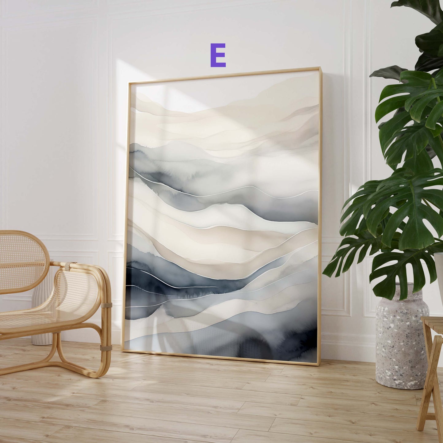 Abstraktes Poster · Geschenkidee · Organische Formen · Fließende Linien · Moderne Minimalistische Kunst · Dekoprint ohne Rahmen