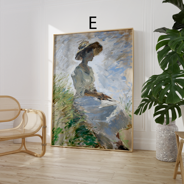Impressionismus Poster auf Baumwoll-Canvas von JUSTGOODMOOD