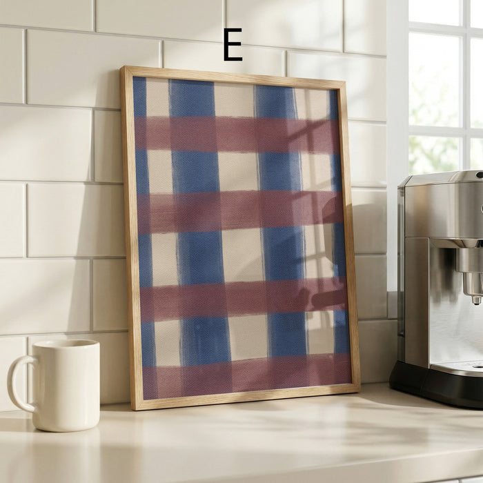 Geschenkidee · Karierte Poster und Karo Muster Ästhetische Wandbilder · Dekoprint ohne Rahmen | JUSTGOODMOOD