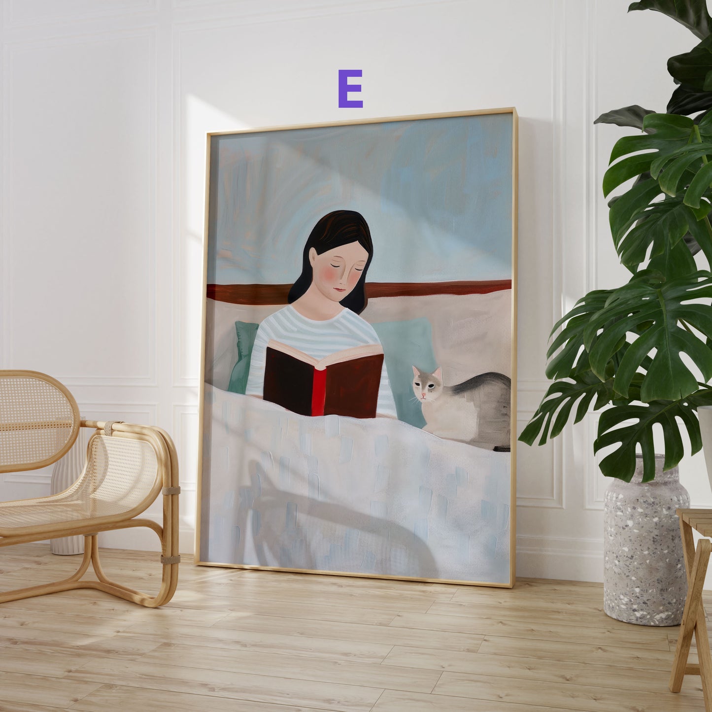 Moderne Porträt Poster · Geschenkidee · Minimalistische Figurenkunst und Zeitgenössische Illustrationen · Dekoprint ohne Rahmen