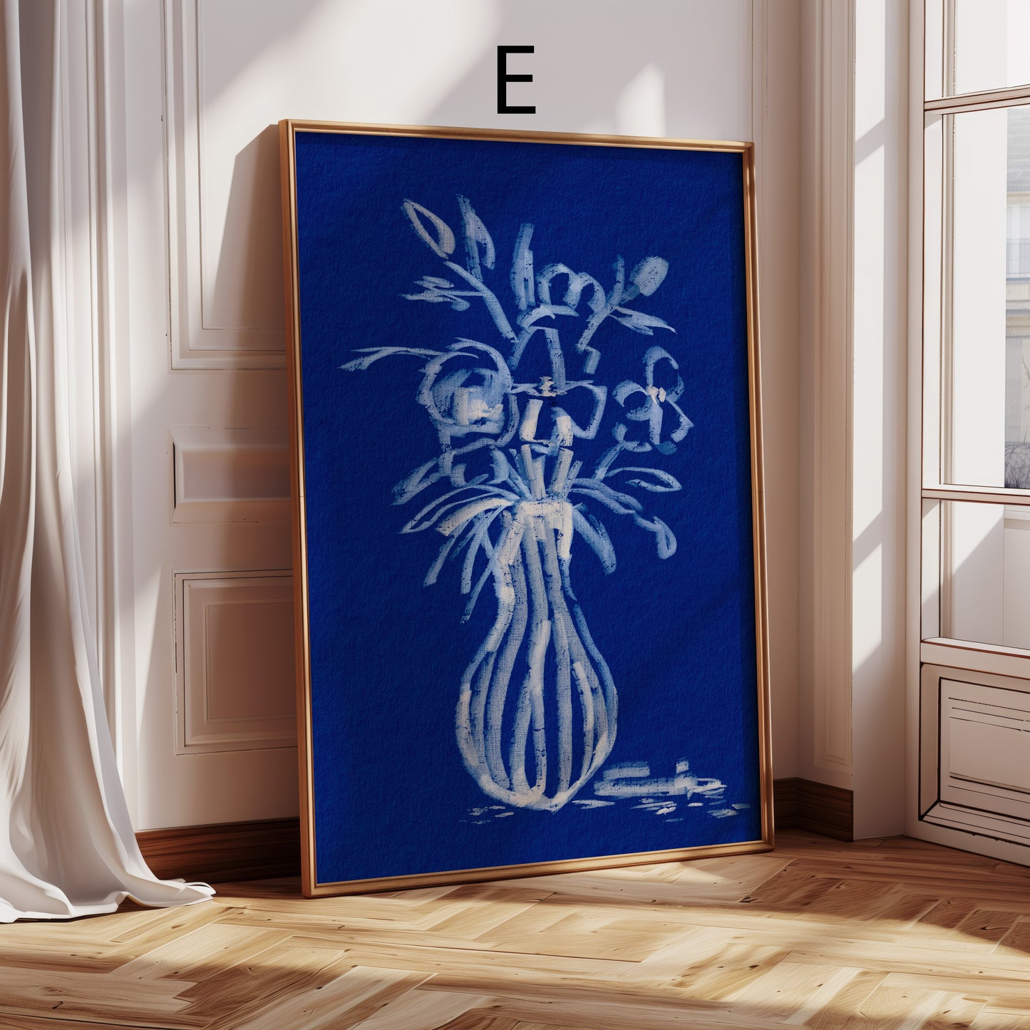 Blumen Poster · Botanische moderne Wandbilder · Dekoprint ohne Rahmen