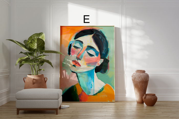 JUSTGOODMOOD Poster – Premium Baumwoll-Canvas Kunstwerke
