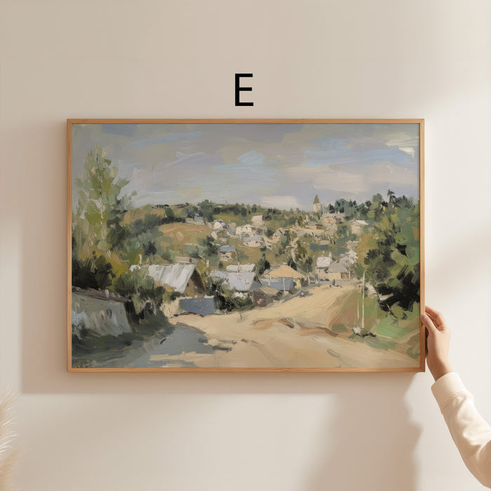Vintage Landschaft Poster auf Baumwolle – JUSTGOODMOOD