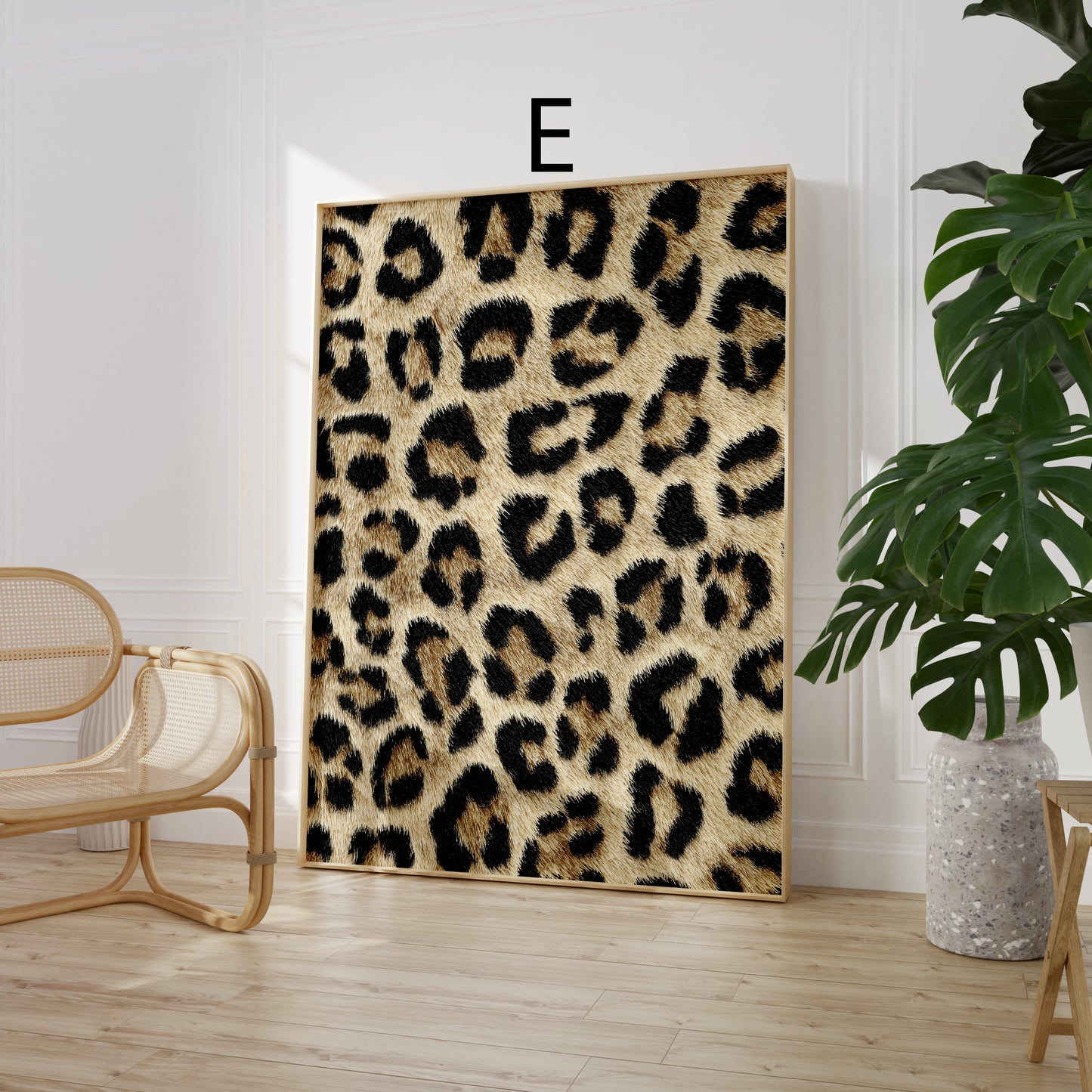 Tiermuster Poster · Geschenkidee · Exotische Tierfell Texturen Schlangenhaut und Raubkatzen Muster · Dekoprint ohne Rahmen