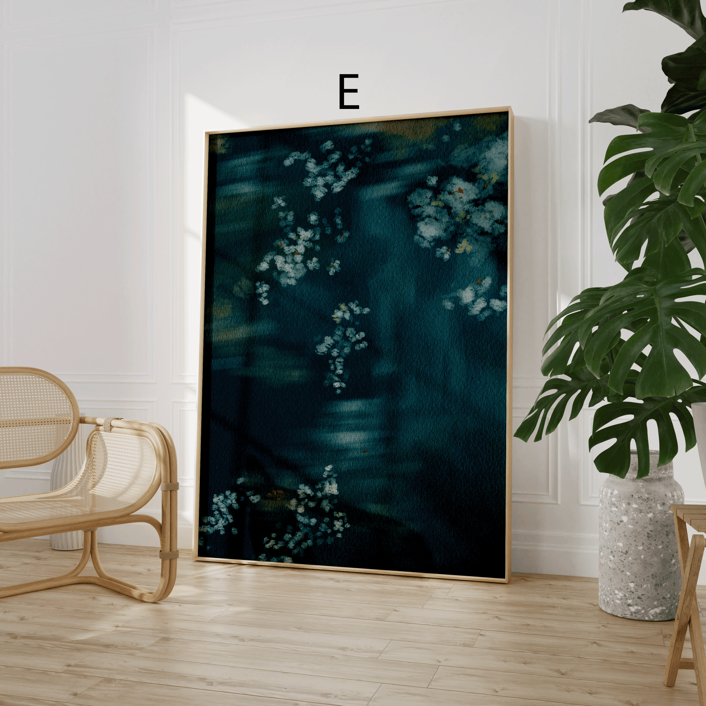 Botanik Poster · Geschenkidee · Aquarell Blumen Waldkunst Abstrakte Natur · Dekoprint ohne Rahmen