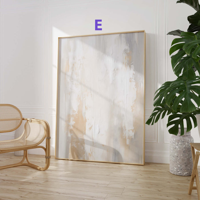 Geometrische Poster in Beige, Schwarz & Grau