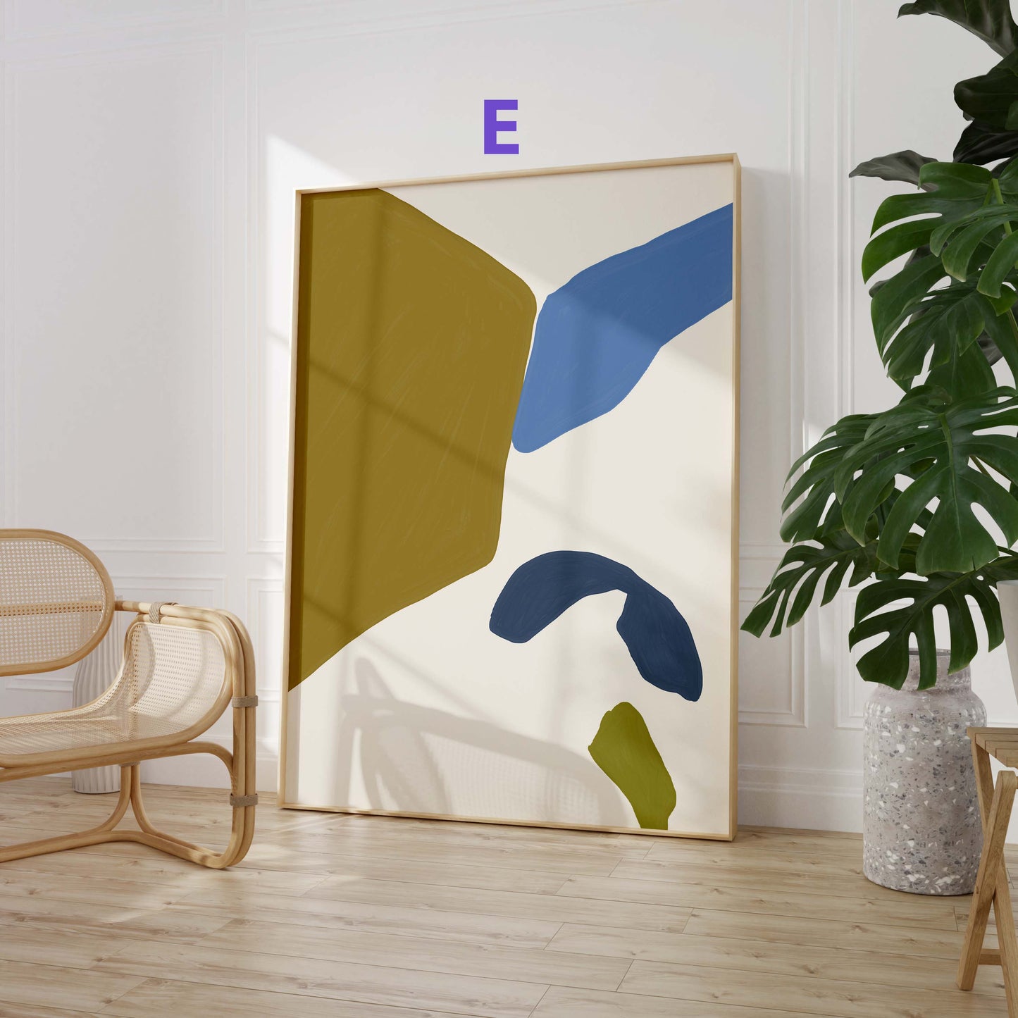 Frauen Porträt Poster · Geschenkidee · Moderne feminine Kunst und abstrakte Formen · Dekoprint ohne Rahmen