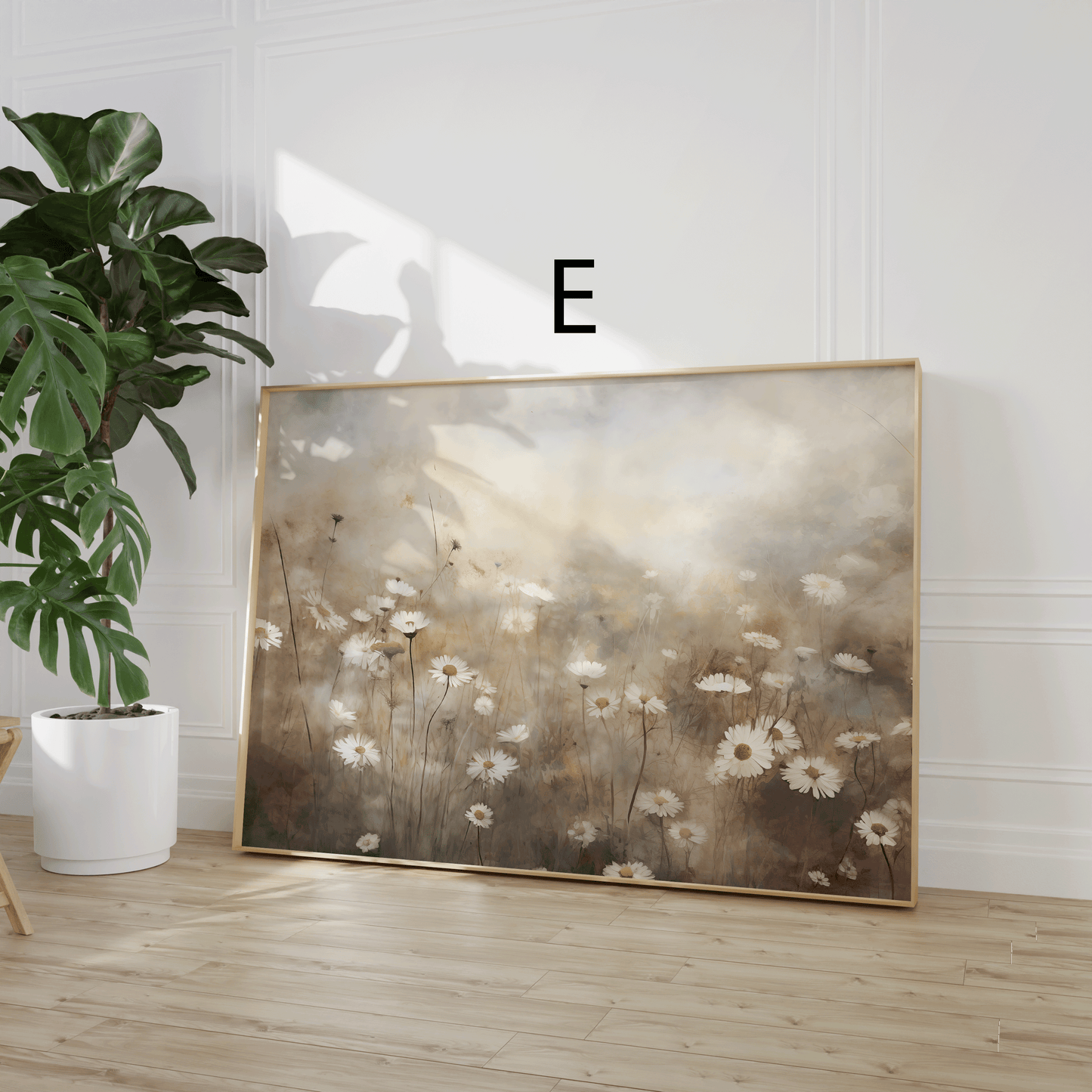 Landschaft Poster · Geschenkidee · See Wiesen Bäume Naturmalerei · Aquarell Wandkunst · Dekoprint ohne Rahmen