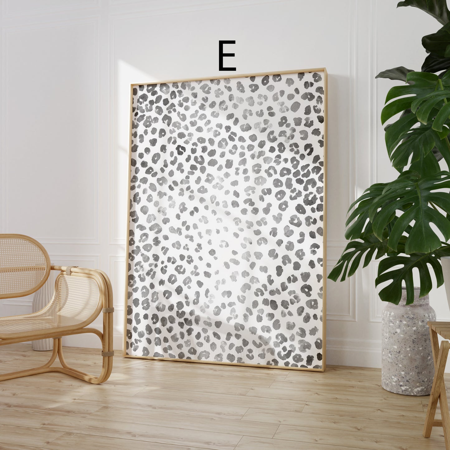 Tiermuster Poster · Geschenkidee · Moderne Tierfell Texturen Raubkatzen Muster und Abstrakte Flecken · Dekoprint ohne Rahmen