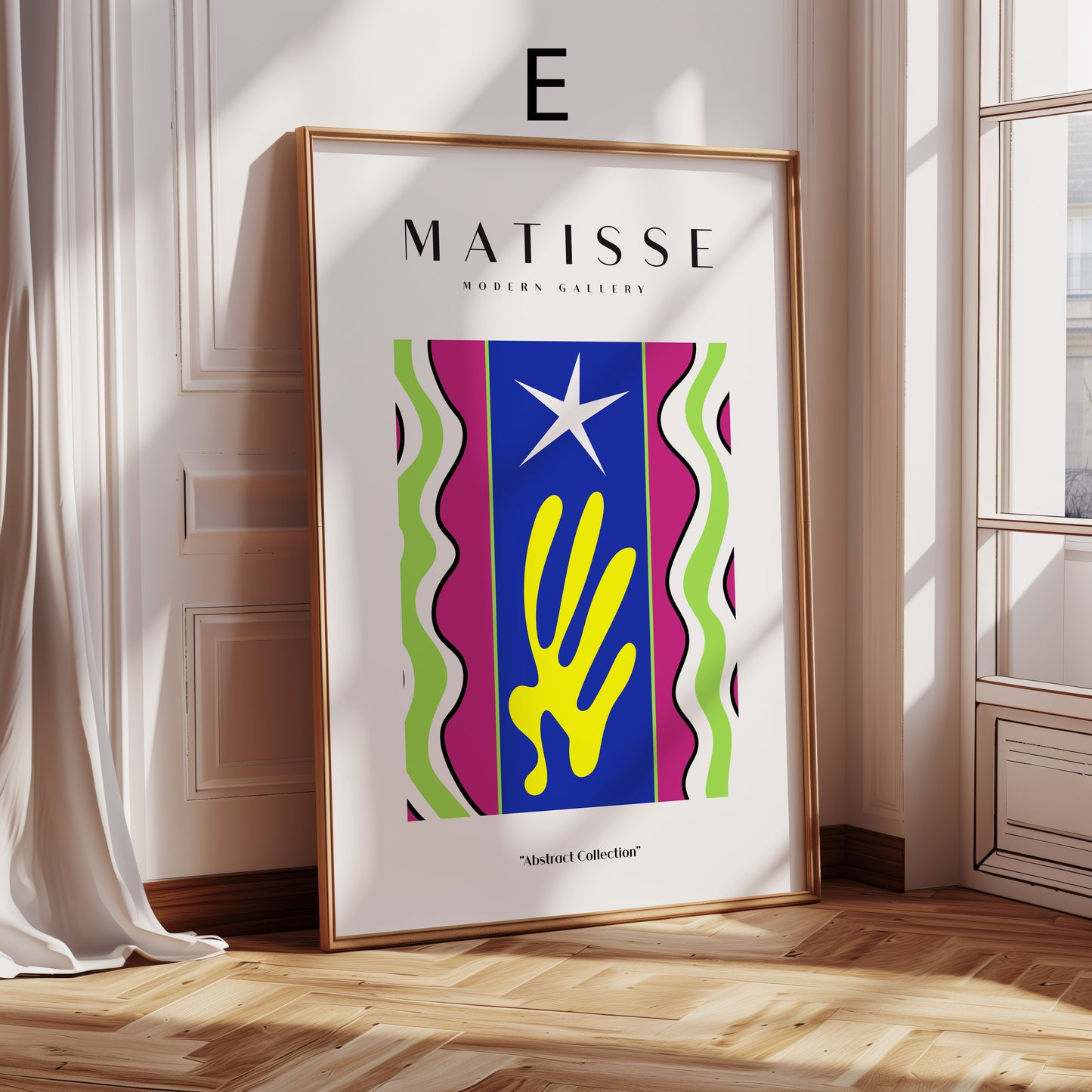Matisse Poster · Geschenkidee · Abstrakte Scherenschnitte Grafische Formen Bunte Kompositionen · Dekoprint ohne Rahmen