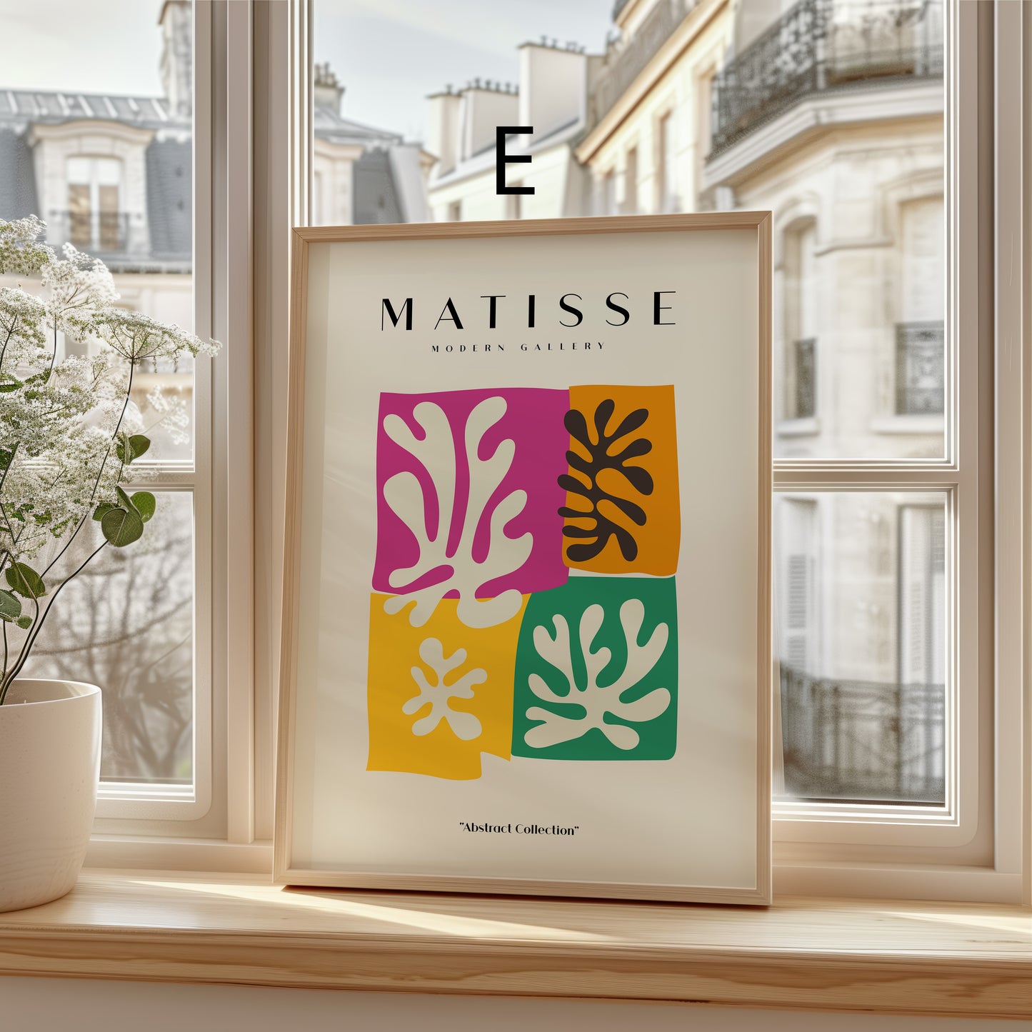 Matisse Poster · Geschenkidee · Abstrakte Scherenschnitte Bunte Formen Moderne Kompositionen · Dekoprint ohne Rahmen