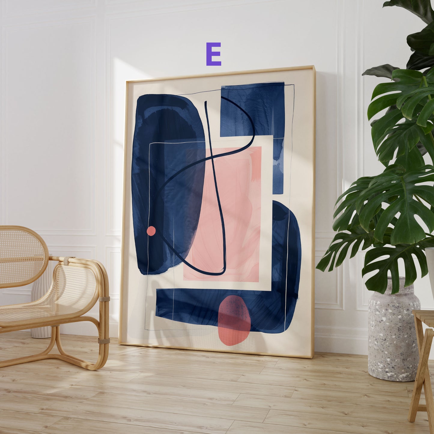 Abstrakte Kunst Poster · Geschenkidee · Geometrische Formen, Landschaften und Moderne Figuren · Dekoprint ohne Rahmen