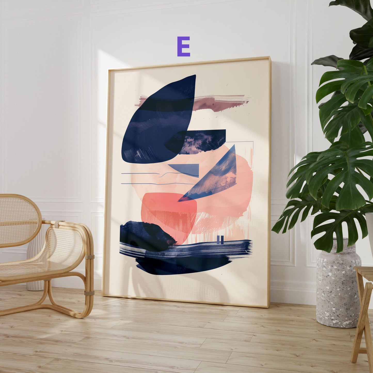 Moderne Kunst Poster · Geschenkidee · Abstrakte Formen, Landschaften und Moderne Illustrationen · Dekoprint ohne Rahmen