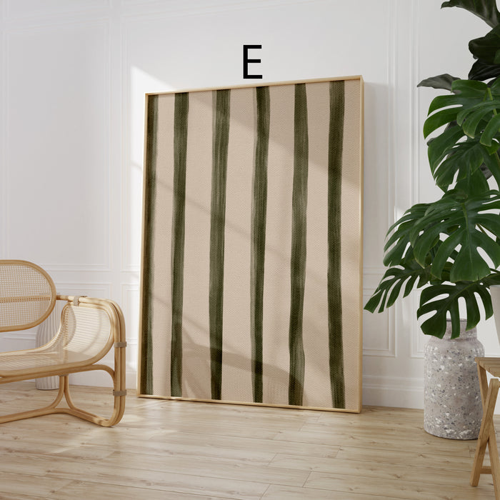 Geschenkidee · Streifen und Karomuster Poster Ästhetische Geometrische Prints · Dekoprint ohne Rahmen | JUSTGOODMOOD