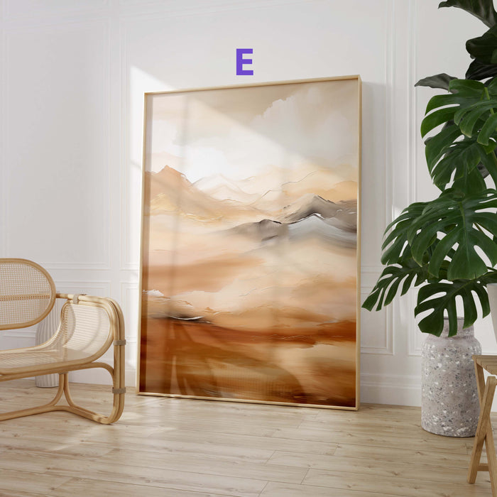 JUSTGOODMOOD Aquarell Poster – Edle Naturwandkunst