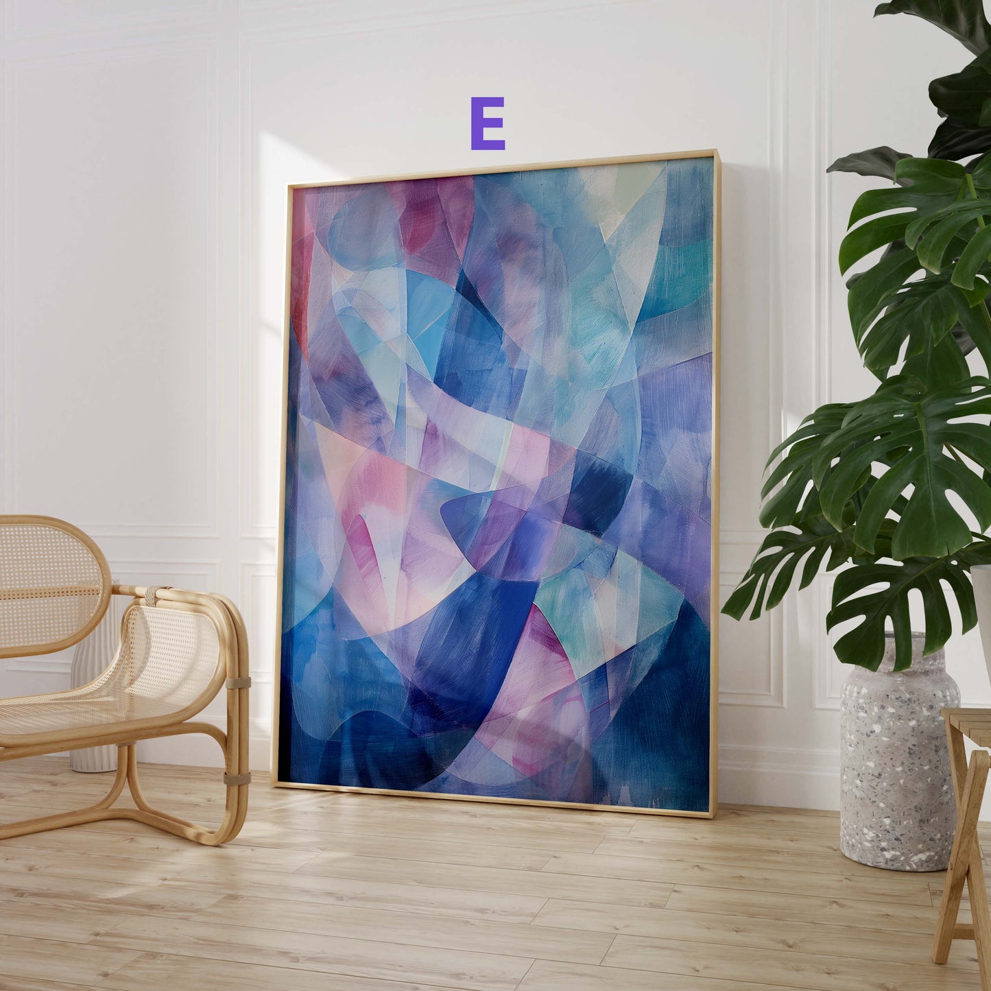 Moderne Kunst Poster · Geschenkidee · Abstrakte Kunst, Blumenporträt und Stillleben · Dekoprint ohne Rahmen