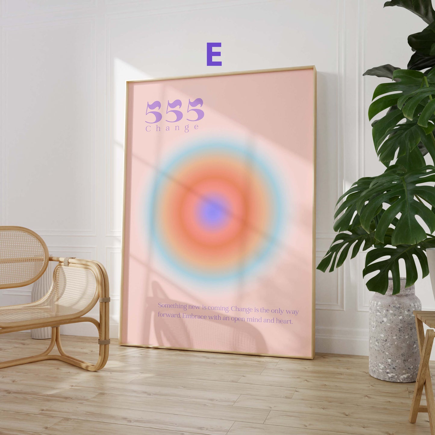 Angel Numbers Poster · Geschenkidee · 111 222 333 444 555 666 777 888 999 · Dekoprint ohne Rahmen