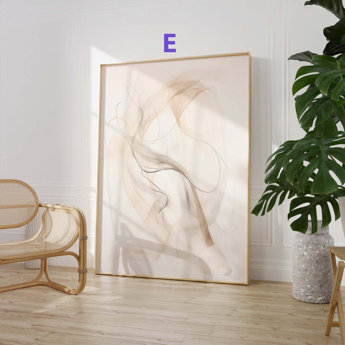 Organische Formen: Poster in Beige