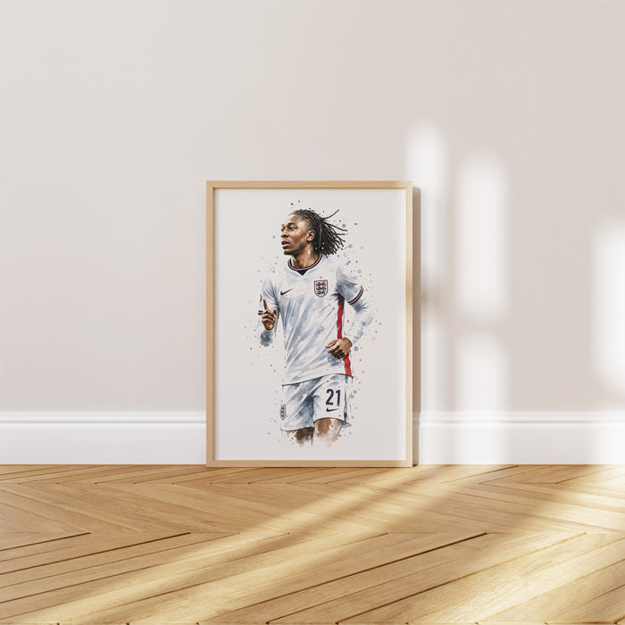 England Fußball Poster aus Premium Baumwolle