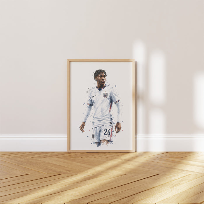 England Fußball Poster auf Baumwolle – Lebendige Kunst