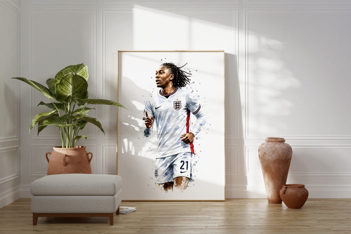 England Fußball Poster aus Premium Baumwolle