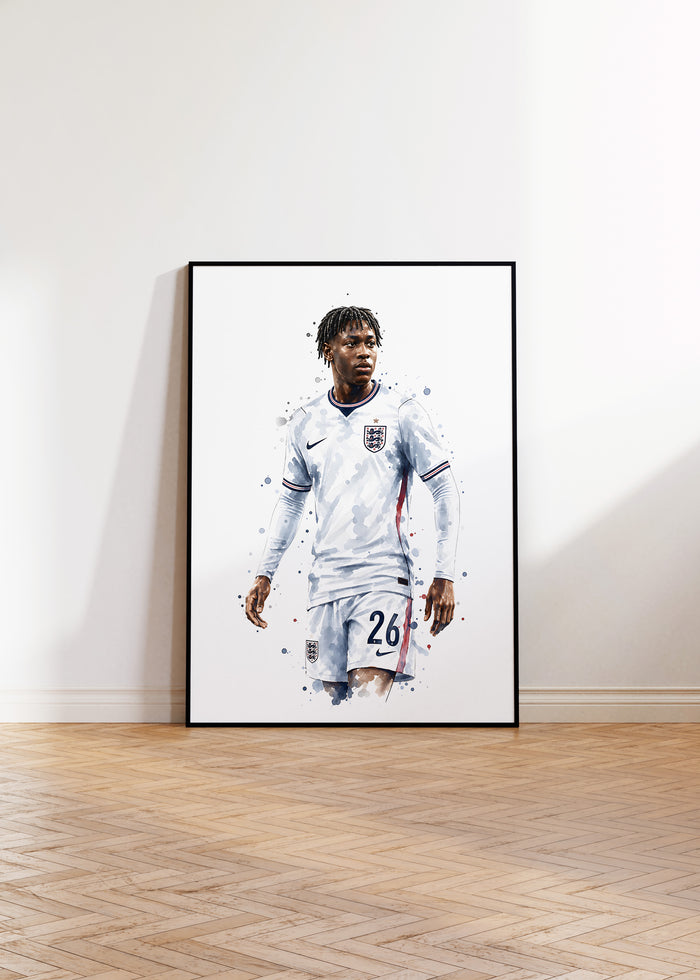 England Fußball Poster auf Baumwolle – Lebendige Kunst