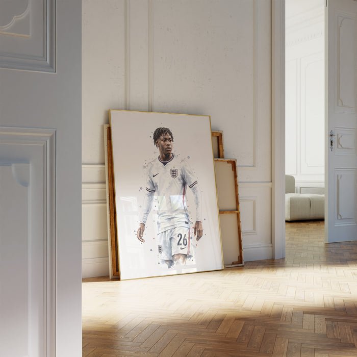 England Fußball Poster auf Baumwolle – Lebendige Kunst