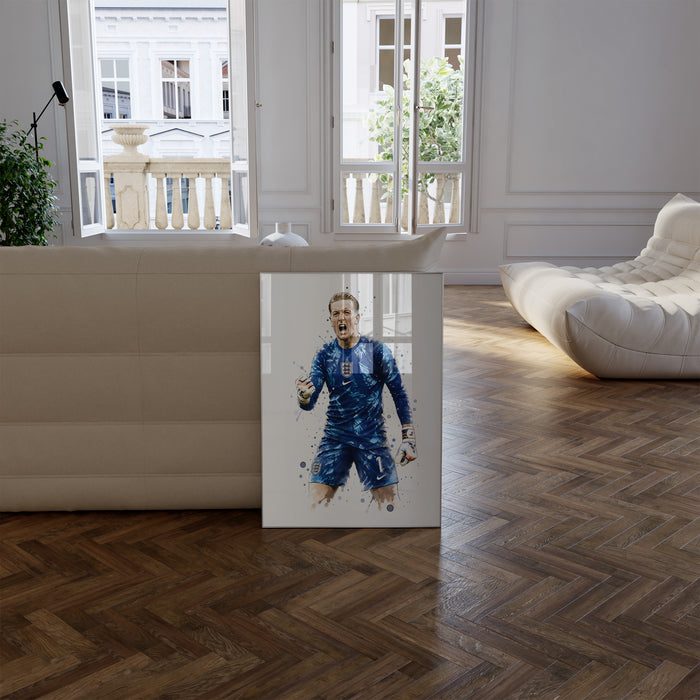 England Fußball Poster – Premium Baumwoll-Print
