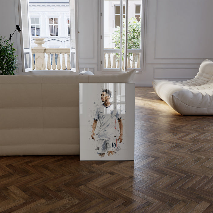 England Fußball Poster – Premium Baumwollkunst