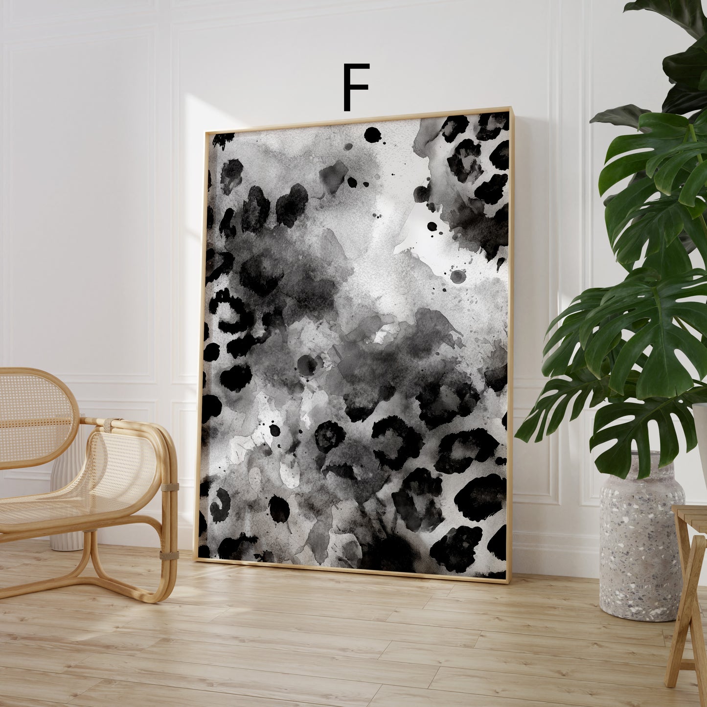 Tiermuster Poster · Geschenkidee · Flauschiges Fell und Vielfältige Raubkatzen Muster Texturen · Dekoprint ohne Rahmen