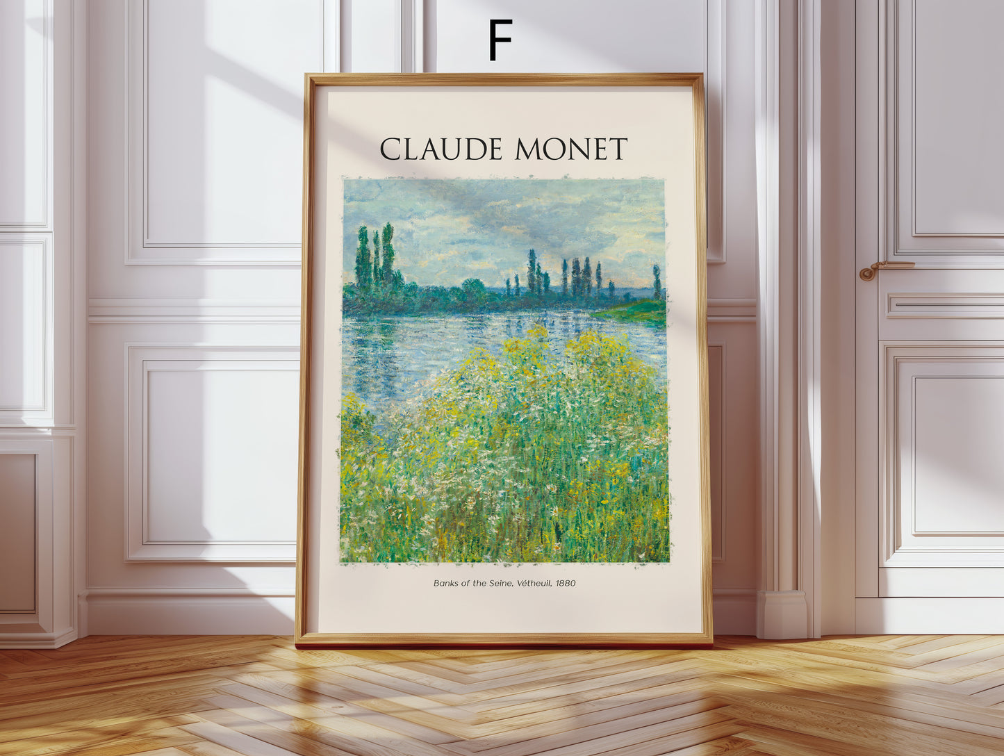 Claude Monet Kunst Poster · Geschenkidee · Impressionistische Gärten Seine Landschaften Blumen Brücken · Dekoprint ohne Rahmen