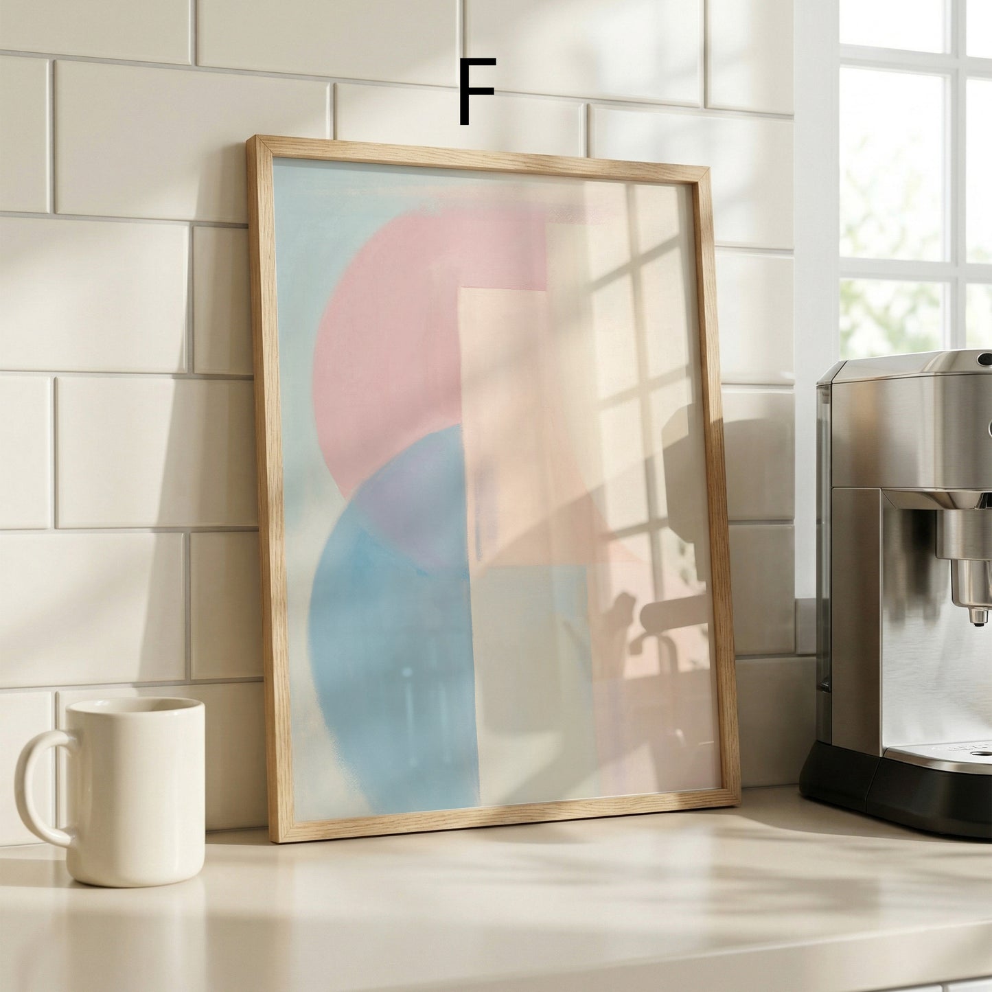 Abatrakte Poster · Geschenkidee · Moderne Farbflächen in Pastell · Minimalistische Malerei · Dekoprint ohne Rahmen