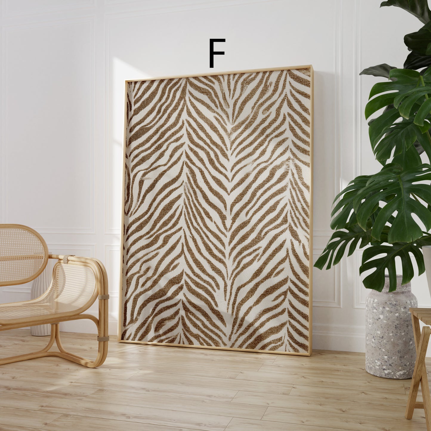 Tiermuster Poster · Geschenkidee · Leoard Zebra Tiger Schlange Felloptik · Dekoprint ohne Rahmen