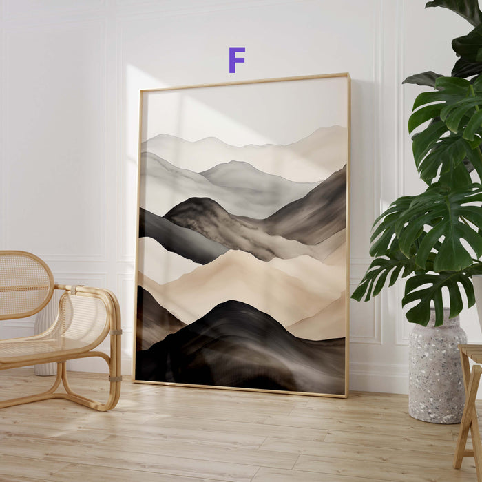 Wüstenlandschaft Poster auf Baumwollcanvas – JUSTGOODMOOD