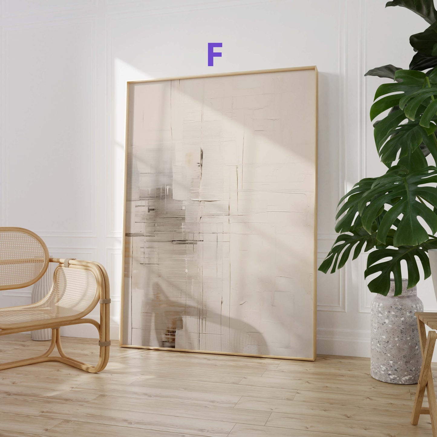 Abstrakte Beige Rosé Poster · Geschenkidee · Sanfte Texturkunst und Moderne Minimalistische Kompositionen · Dekoprint ohne Rahmen